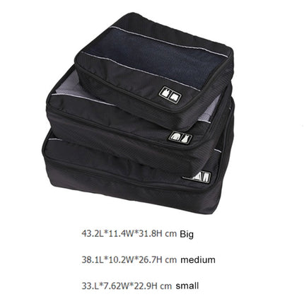 3 PCS / Sets Multi-function Football Texture 210D Polyester Waterproof Travel Clothes Underwear Storage Bag - DealBuddy