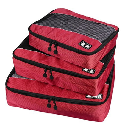 3 PCS / Sets Multi-function Football Texture 210D Polyester Waterproof Travel Clothes Underwear Storage Bag - DealBuddy