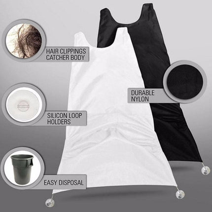 Professional Beard Apron Premium Salon Shaving Grooming Trimmings Facial Hair Catcher with Suction Cups