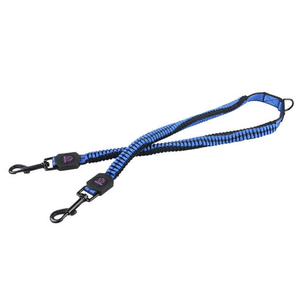 Pet Telescopic Buffer Double Traction Rope Nylon Reflective Braided Rope, Small, Length: 70cm, Random Color Delivery , Double Traction 70cm - DealBuddy