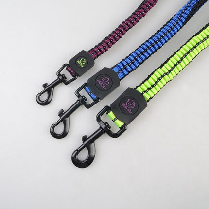 Pet Telescopic Buffer Double Traction Rope Nylon Reflective Braided Rope, Small, Length: 70cm, Random Color Delivery , Double Traction 70cm - DealBuddy