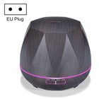 Peach Shape Wood Grain Remote Control Ultrasonic Humidifier Aromatherapy Machine Automatic Alcohol Sprayer with LED Lights, Capacity: 400mL, EU Plug (Dark Wood Color), Diamond Dark Wood Color, Diamond Light Wood Color, Peach Shape Dark Wood Color - DealBuddy