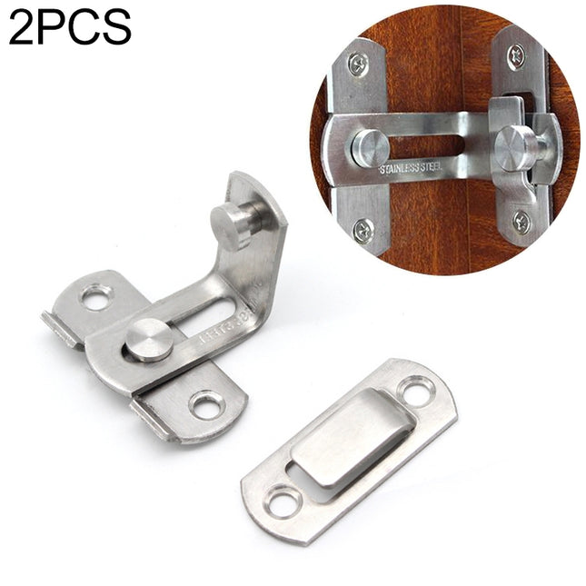 2 PCS Security Door Stainless Steel 90 Degree Right Angle Door Buckle Corner Insert