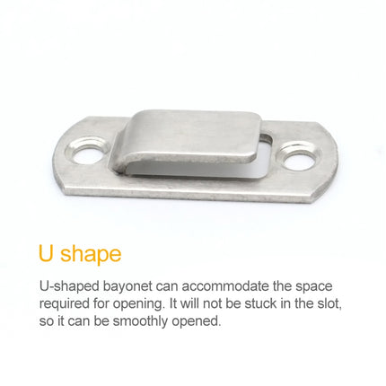 2 PCS Security Door Stainless Steel 90 Degree Right Angle Door Buckle Corner Insert