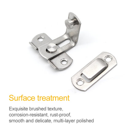 2 PCS Security Door Stainless Steel 90 Degree Right Angle Door Buckle Corner Insert