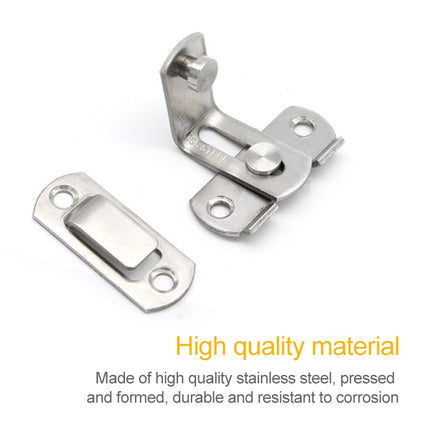 2 PCS Security Door Stainless Steel 90 Degree Right Angle Door Buckle Corner Insert