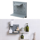 Plastic Board Living Room Bathroom Kitchen Wall Decoration Storage Shelf