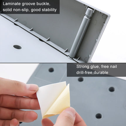 Plastic Board Living Room Bathroom Kitchen Wall Decoration Storage Shelf - DealBuddy