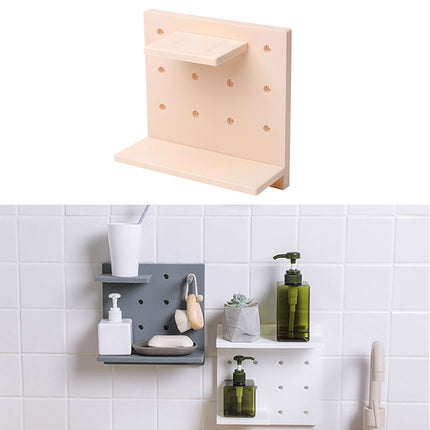 Plastic Board Living Room Bathroom Kitchen Wall Decoration Storage Shelf - DealBuddy