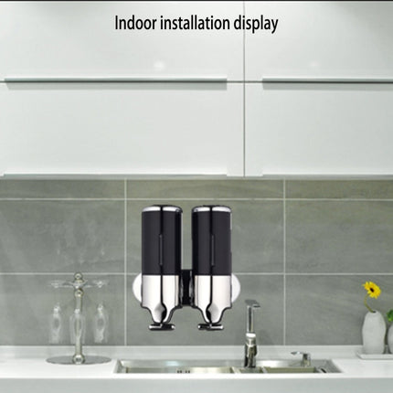 Triple Hotel Shower Manual Dispenser Wall Mounted Washing Liquid Shampoo Soap Bottle, Capacity: 1200ml, 1200ml/Black, 1200ml/Gold, 1200ml/Red, 1200ml/Silver, 1200ml/Transparent, 1200ml/White - DealBuddy