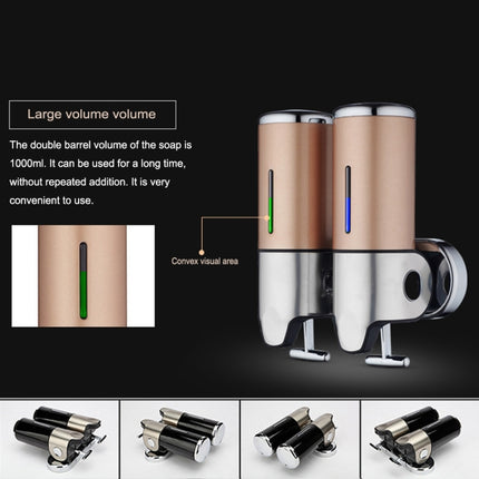 Triple Hotel Shower Manual Dispenser Wall Mounted Washing Liquid Shampoo Soap Bottle, Capacity: 1200ml, 1200ml/Silver, 1200ml/Transparent, 1200ml/White, 1200ml/Black, 1200ml/Gold, 1200ml/Red
