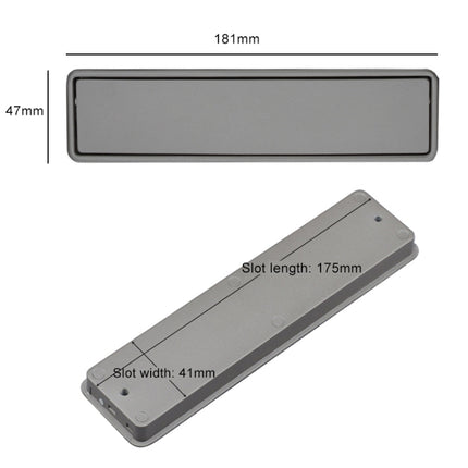 Simple Wardrobe Slotted Scrub Handle Concealed Recessed Drawer Invisible Handle, Hole Distance：160mm