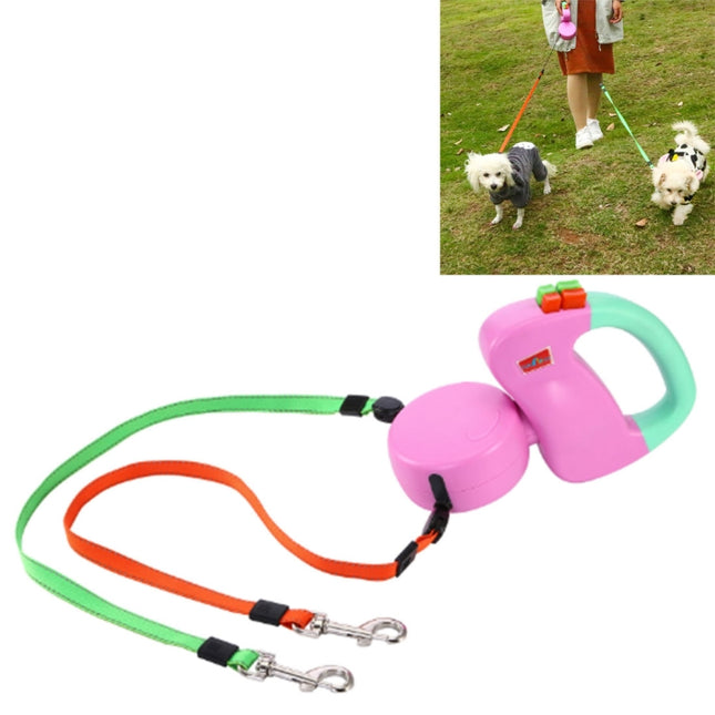 Two-headed Creative Automatic Retractable Pet Traction Rope - DealBuddy