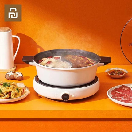 Original Xiaomi Zhiwu Soup Pot Household 4L Non-stick Food Stockpot Aluminum Alloy Electric Hot Pot