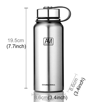 610ml Outdoor Vacuum Stainless Steel Heat Insulation Cup Portable Large Capacity Sports Bottle - DealBuddy
