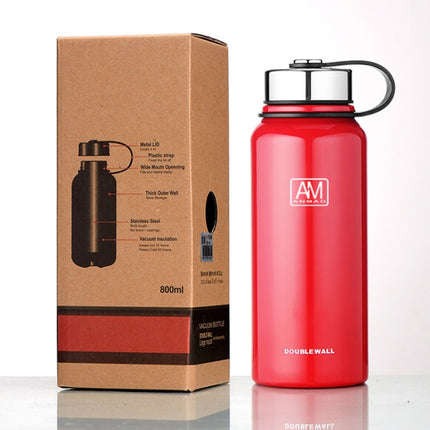 610ml Outdoor Vacuum Stainless Steel Heat Insulation Cup Portable Large Capacity Sports Bottle - DealBuddy