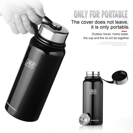 610ml Outdoor Vacuum Stainless Steel Heat Insulation Cup Portable Large Capacity Sports Bottle - DealBuddy