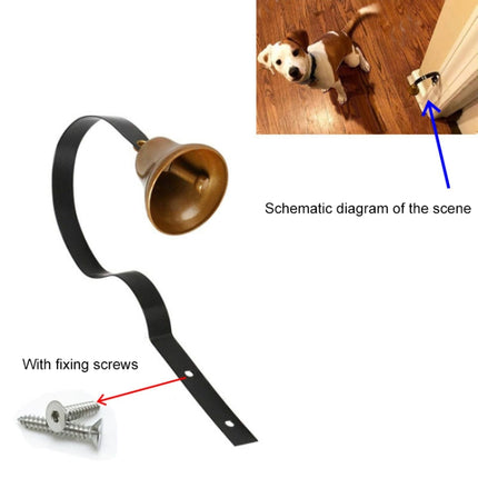 Retro Christmas Bell Metal Wall Bells Pet Dog Training Doorbell Home Decor - DealBuddy