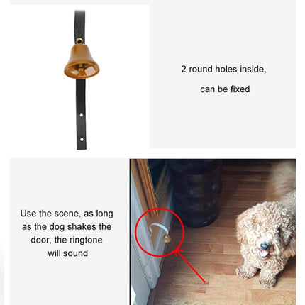 Retro Christmas Bell Metal Wall Bells Pet Dog Training Doorbell Home Decor - DealBuddy