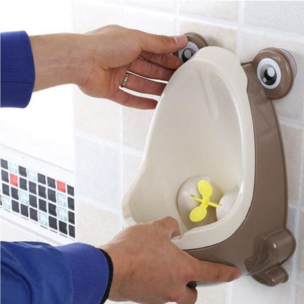 Cartoon Frog Shape Kids Wall-Mounted Potty Toilet