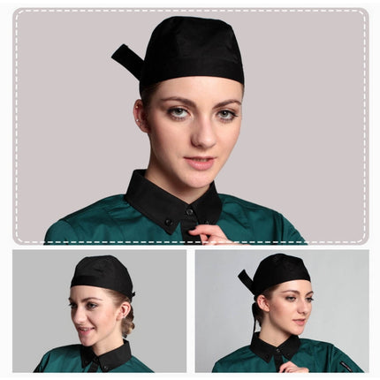 Simple Style Unisex Chef Waiter Work Cap Pirate Hat Turban Cap, Turban Cap 2, Turban Cap Red, Turban Cap Black, Turban Cap stripe, Turban Cap1 - DealBuddy