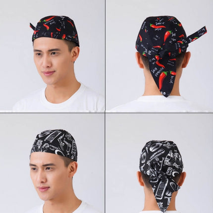 Simple Style Unisex Chef Waiter Work Cap Pirate Hat Turban Cap, Turban Cap 2, Turban Cap Red, Turban Cap Black, Turban Cap stripe, Turban Cap1 - DealBuddy