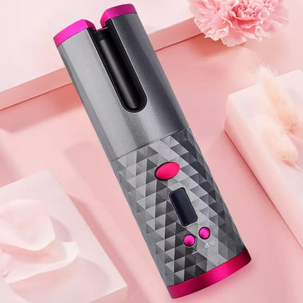 USB Charging Automatic Hair Curler Portable Mini Wireless Multi-function Curling Iron with LCD Display - DealBuddy
