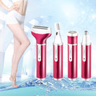 4 In 1  USB Rechargeable Vibrissa Eyebrows Trimmer Body Hair Denuding Machine Set with USB Cable - DealBuddy