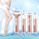 4 In 1  USB Rechargeable Vibrissa Eyebrows Trimmer Body Hair Denuding Machine Set with USB Cable - DealBuddy