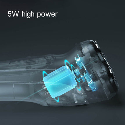Original Xiaomi ENCHEN Water Proof Triple Rotary Double Ring Blade Shaving Head Electric Rechargeable Shaver For Men