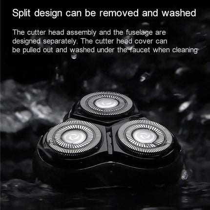 Original Xiaomi ENCHEN Water Proof Triple Rotary Double Ring Blade Shaving Head Electric Rechargeable Shaver For Men