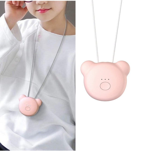 Mini Bear Style Neck Formaldehyde Negative Ion PM2.5 Removal Air Purifier for Kids - DealBuddy
