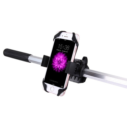 360 Degree Rotation Bicycle Phone Holder with Flexible Stretching Clip for iPhone 7 & 7 Plus / iPhone 6 & 6 Plus / iPhone 5 & 5C & 5s