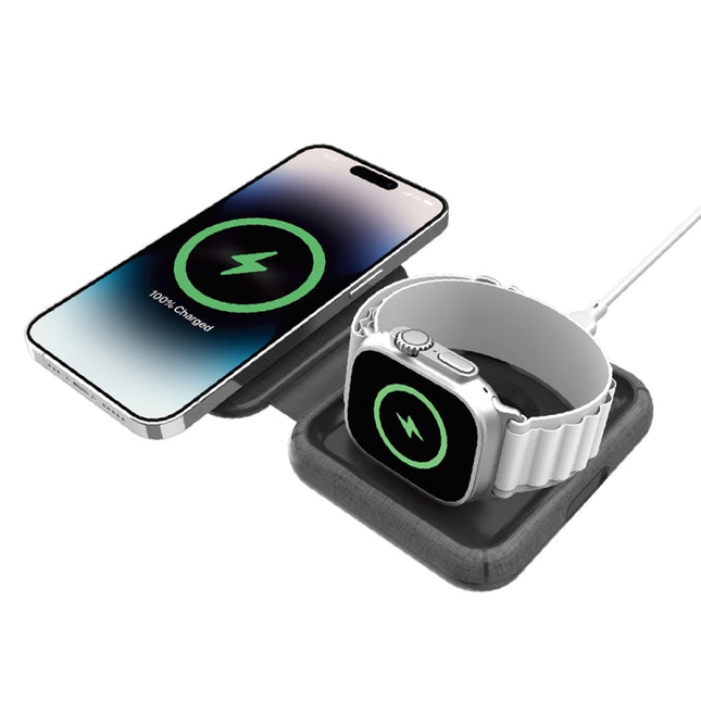 MOMAX UD30 Q.Mag Go 2 in 1 Foldable Magsafe Magnetic Wireless Charger - DealBuddy