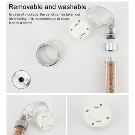 SDS-A23 15 LEDs ABS Temperature Sensor Negative Ions RGB LED Shower Head, Size: 23 x 6.5 x 5.8cm, Interface:  20mm