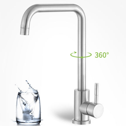 304 Stainless Steel Rotatable Faucet Sinks Cold And Hot Water Tap