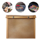 Barbecue Heat Resistant Non-stick Grilling Mesh BBQ Baking Bag, Size: 27 x 22cm (Copper)