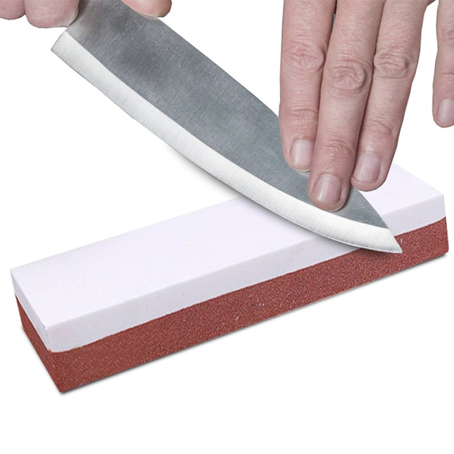 White Corundum Double-sided Sharpened Petroleum Stone Home Kitchen Whetstone, Type: 3000/8000, Random Color Delivery