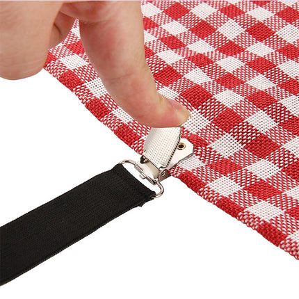 4 PCS  Adjustable Bedspread Tablecloth Curtain Sofa Cover Holder Tent Metal Fixed Clips - DealBuddy