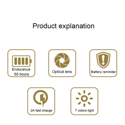 A0 IPX5 Waterproof Seven-color Bicycle USB Charging High Brightness Taillight - DealBuddy