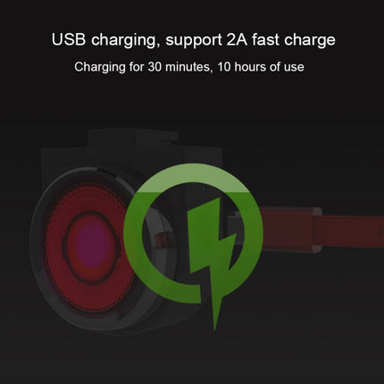 A0 IPX5 Waterproof Seven-color Bicycle USB Charging High Brightness Taillight - DealBuddy