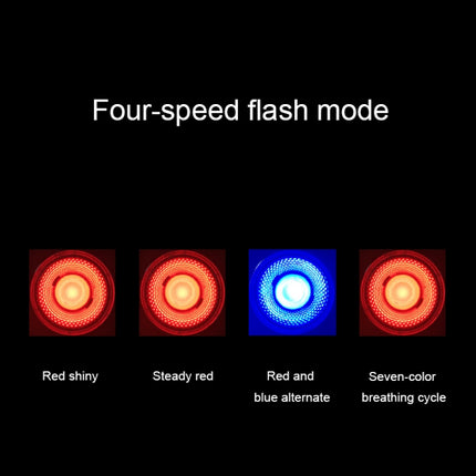 A0 IPX5 Waterproof Seven-color Bicycle USB Charging High Brightness Taillight - DealBuddy