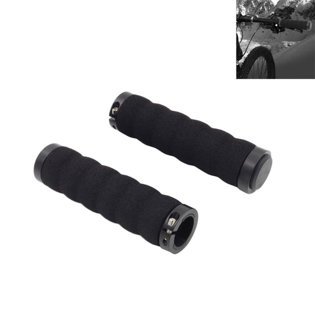 2 PCS AG30 Bicycle MTB Bike Lock-on Comfort Sponge Handlebar Hand-Stitched Grips