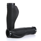 1 Pair AG21 Rubber +  Alloy Lock-Rings Bicycle Flat Handlebar Grip