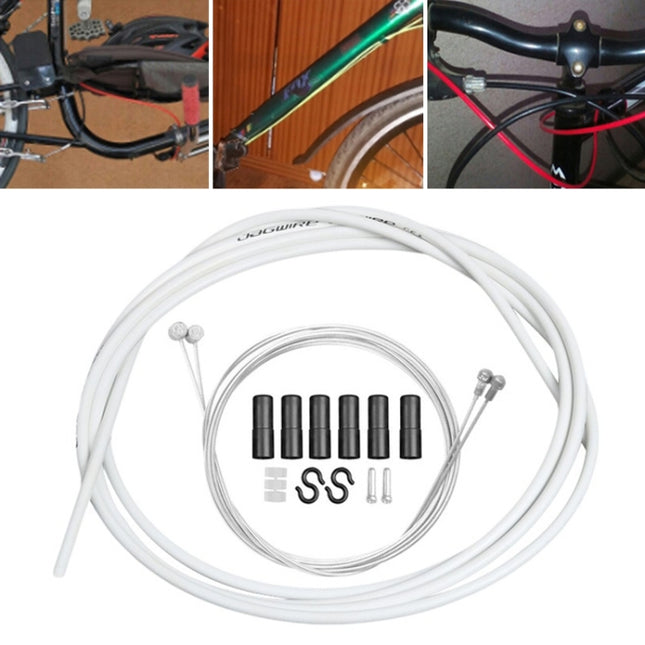 Universal Bicycle Brake Cable Tube Set, White, Yellow, Black, Orange, Green, Grey, Blue, Red - DealBuddy