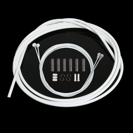 Universal Bicycle Brake Cable Tube Set, White, Yellow, Black, Orange, Green, Grey, Blue, Red - DealBuddy