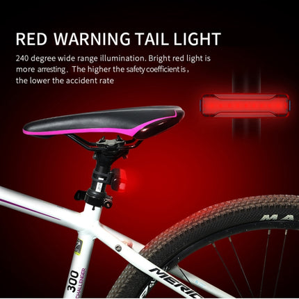 A02 Bicycle Taillight Bicycle Riding Motorcycle Electric Car LED Mountain Bike USB Charging Safety Warning Light (6 Hours, Plastic Bag)