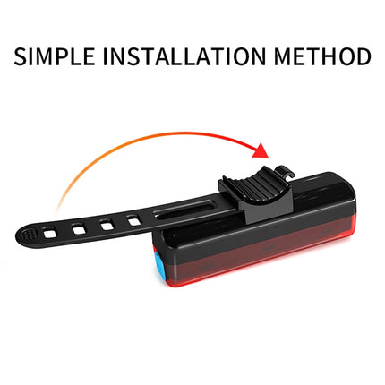 A02 Bicycle Taillight Bicycle Riding Motorcycle Electric Car LED Mountain Bike USB Charging Safety Warning Light (50 Hours, Plastic Bag)