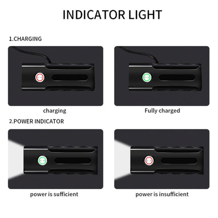 BX3 USB Charging Bicycle Light Front Handlebar Led Light (10 Hours, T6+A02 Lamp)