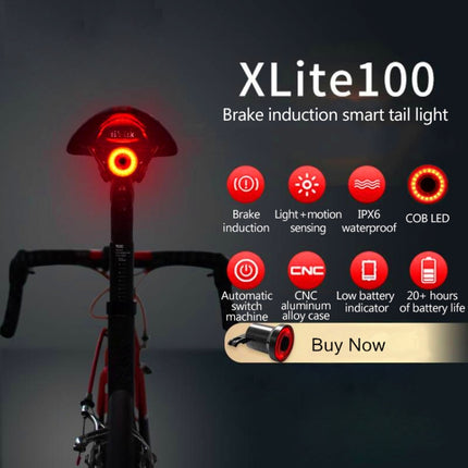 XLITE100- ETA100 IPX-6 Detachable USB Rechargeable Intelligent Sensor Brake Taillight - DealBuddy